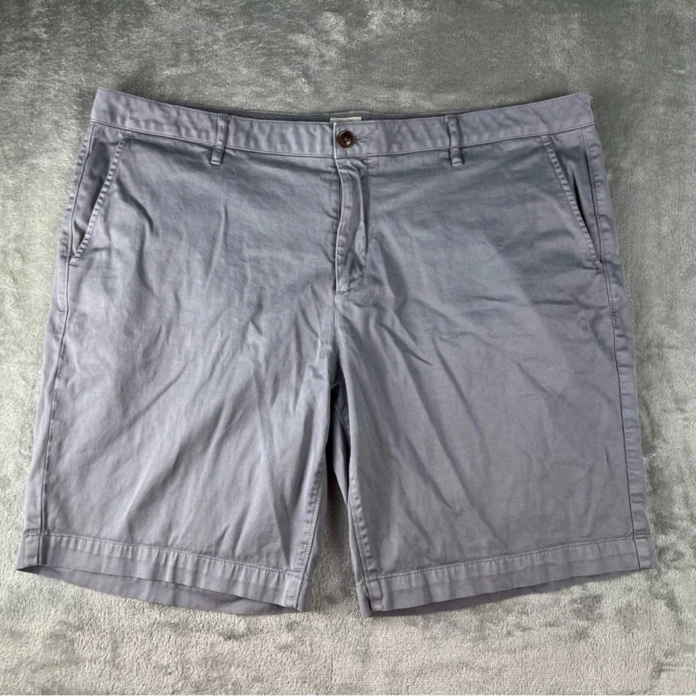 Faherty Shorts Mens 40 Gray Stretch Chino Performance 9